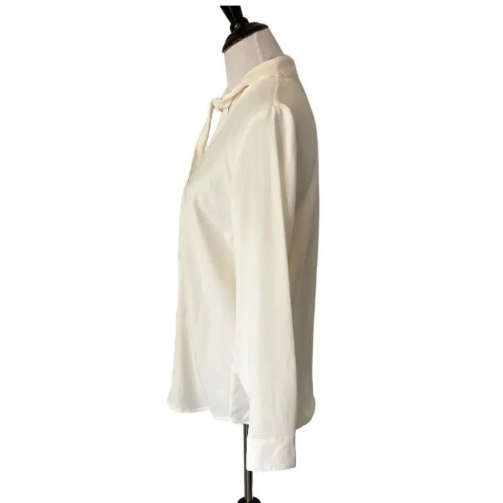 🆕 Lauren Ralph Lauren Winter Cream Blouse size 8 ⭐️ - Picture 3 of 7